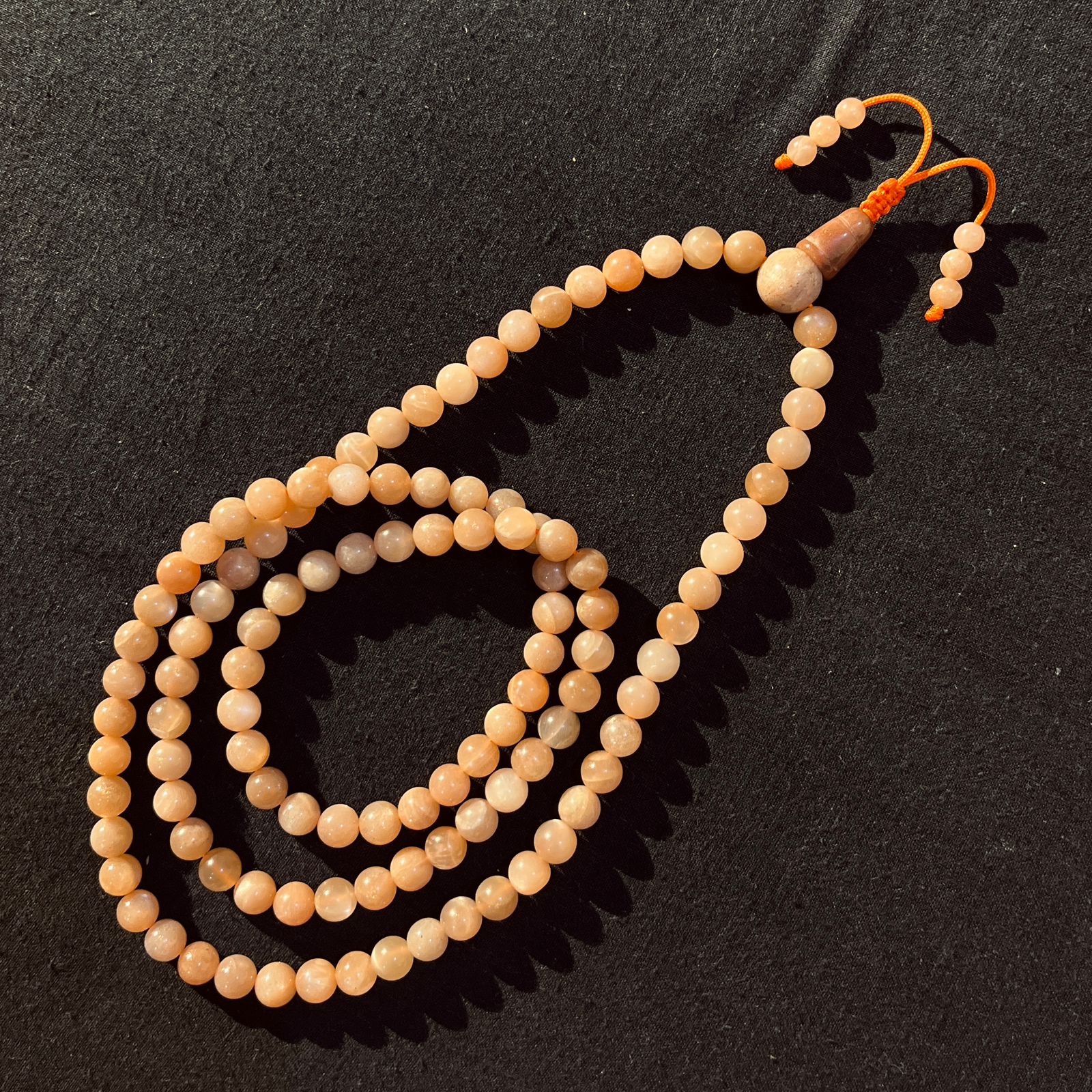 Pink Moon Stones Mala 108 Beads